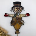 Stained Glass Scarecrow Plant Stake 