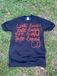 Image 2 of Energies Shirt (SMALL) size 12 Black with UV Paint