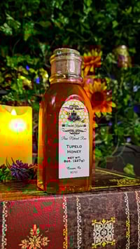 Image 3 of 👑The Armored Kingdom Premium Tupelo Honey Bottle(8oz)-Pure Natural Honey from Golden Rarity