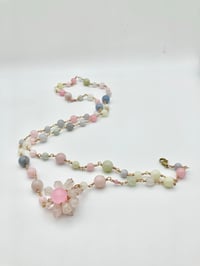 Image 5 of The Infinite Morganite Transformable Strand Necklace, Belt | • Love