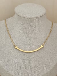 Image 1 of Tiffany smile necklace gold, Tiffany Smile Pendant in Yellow Gold, Small