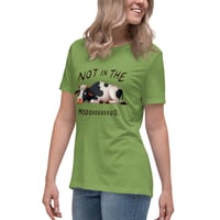 Image 9 of Women's Relaxed T-Shirt, Not in the Mooood T-Shirt | Funny Cow Farm Humor Graphic Tee