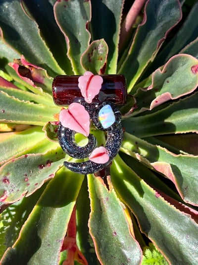 Image of Pink & Black Opal Vine Pendant