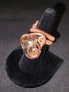 Adjustable Iron Pyrite Ring #1