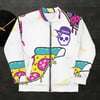 Purple Skull & Pizza Unisex Bomber Jacket
