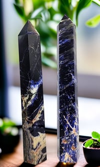 Image 1 of Sodalite Large Crystal Towers - 2 Styles