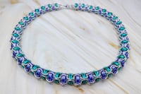 Image 4 of Chunky Captive Inverted Round Maille Necklace