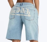 Image 2 of Von Dutch Flame Jorts