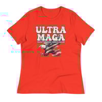 Image 9 of Ultra MAGA - Eagle Women's Relaxed T-Shirt from PatriotsCo.com