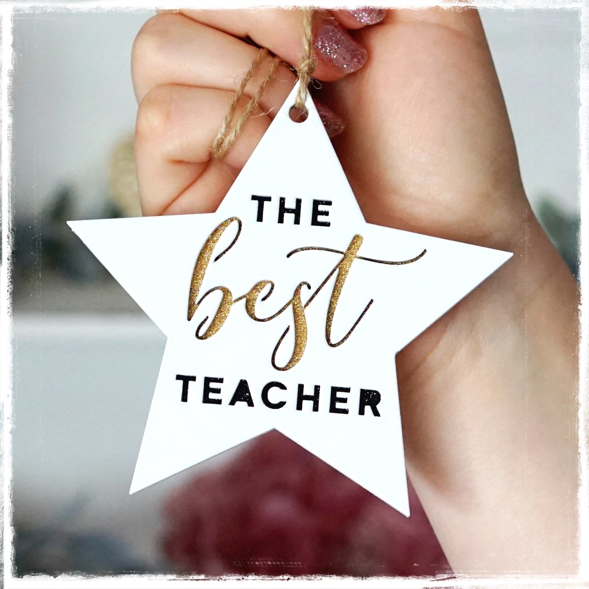 Best Teacher Paper Lace and Love
