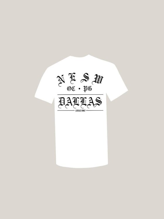 Image of DALLAS LOCALS ONLY TEE (WHT/BLK)
