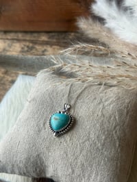 Image 1 of Kingman Heart Drop Necklace