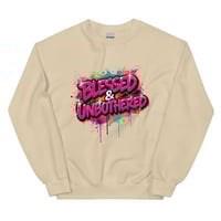 Image 2 of BLESSED & UNBOTHERED Unisex Sweatshirt