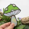 Green Mushroom Suncatcher