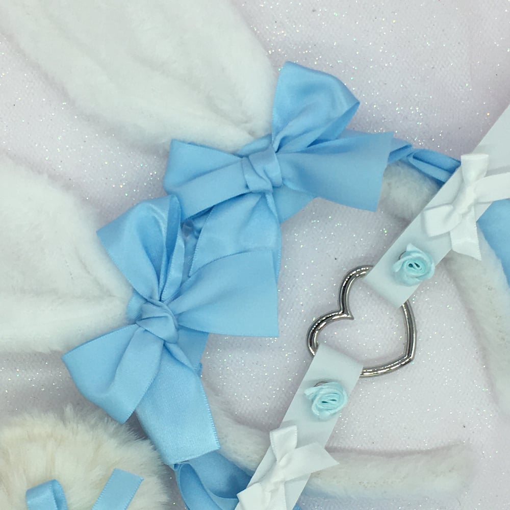 White/Blue Bunny 🐰 set 