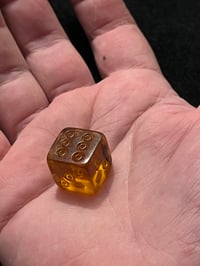 Image 1 of Hand carved Baltic Amber Game Dice