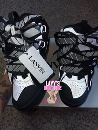 Image 1 of Lanvin Black & Grey Sneakers