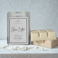 Image 2 of Clean cotton / beach linen clamshell wax melts 