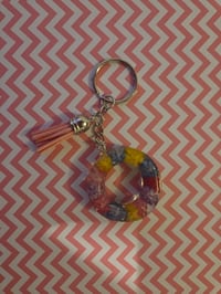 Letter O Flowers Keychain – Floral Alphabet Keyring