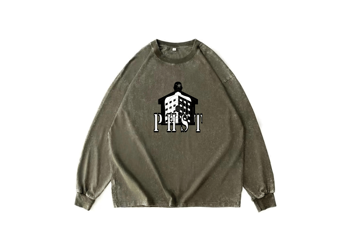 Image of SHOOTING RANGE TARGET ARMY GREEN LONG SLEEVE