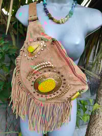 Image 10 of Dolly Bumbag suede fringe tassles Tan