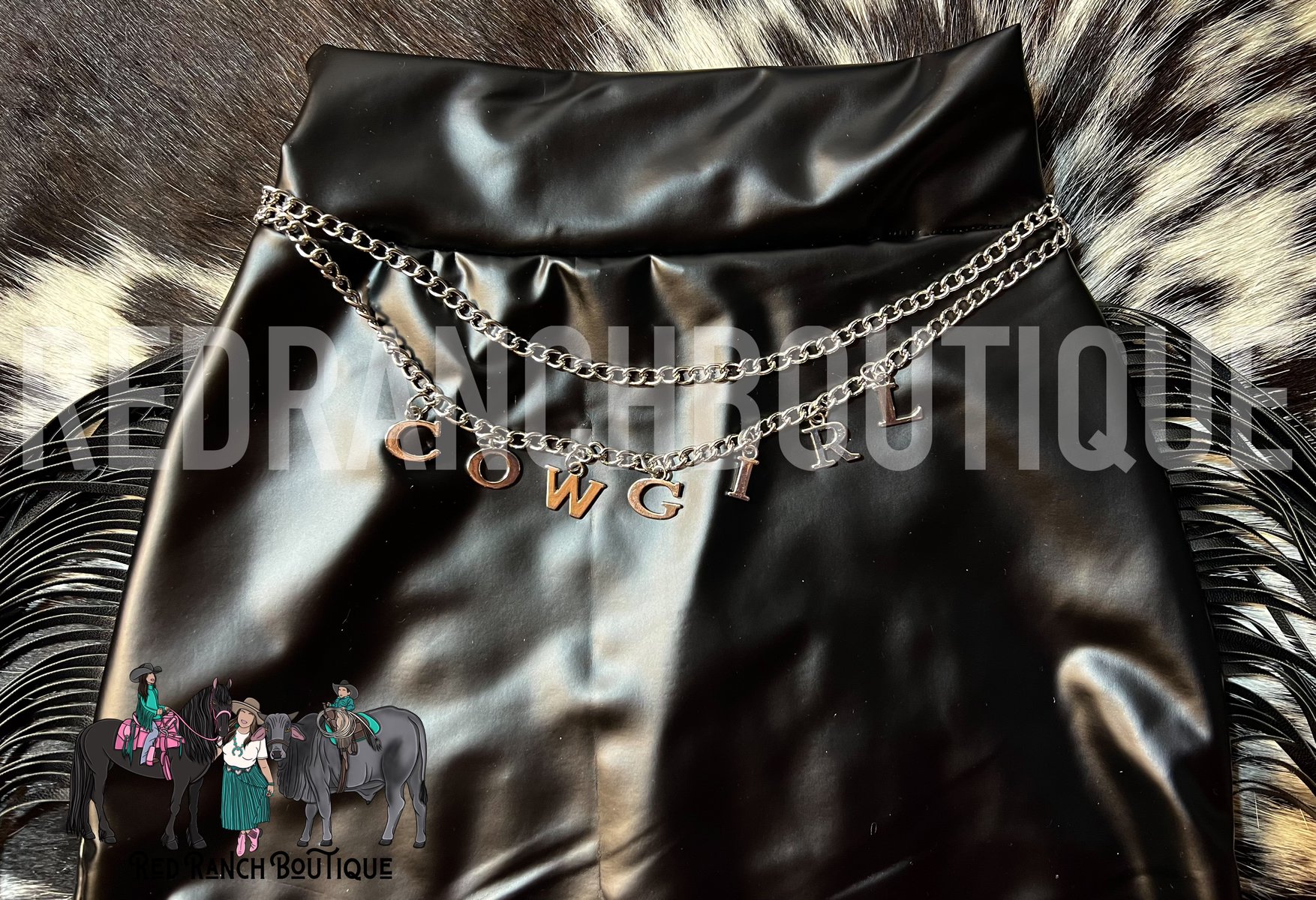 Cowgirl Double Chain Belt REDRANCH BOUTIQUE