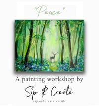 Image 1 of Paint Night Retford  “Stag in the forest”