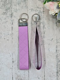 Image 2 of Diamond Embossed Wristlet Keychain