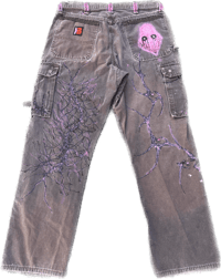 Image 2 of Enter the Void x Undead Revival Pink Soul Cargos