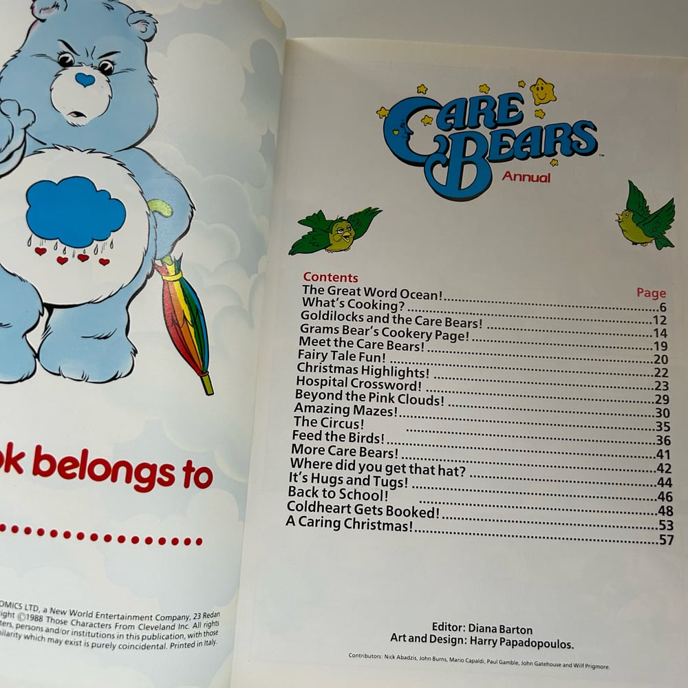 Image of LOT 4 BDS CARE BEARS ANNUAL