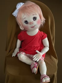 Image of Leighann, 33” Pink Haired Toddler
