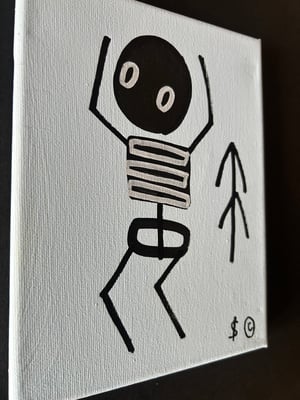 Image of Dancing Skel (R) pale blue