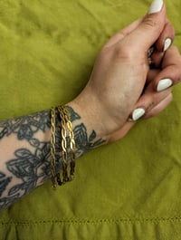 Image 3 of Twisted Brass Handmade Bangle 