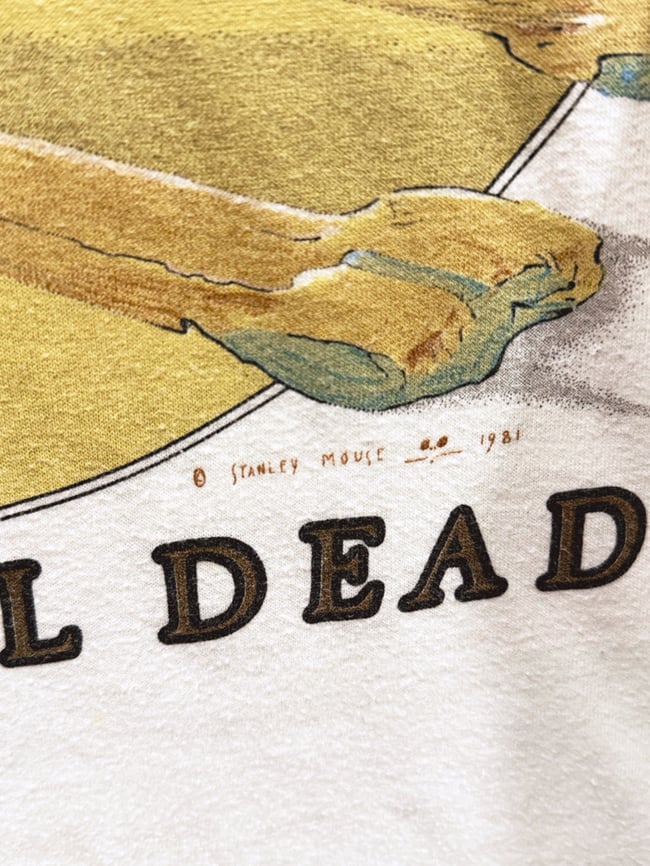 Grateful Dead 1981 European Tour Ringer Shirt - Fits M