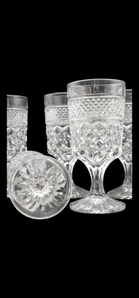 Image 3 of Set of 5 Vintage Anchor Hocking Wine Goblets