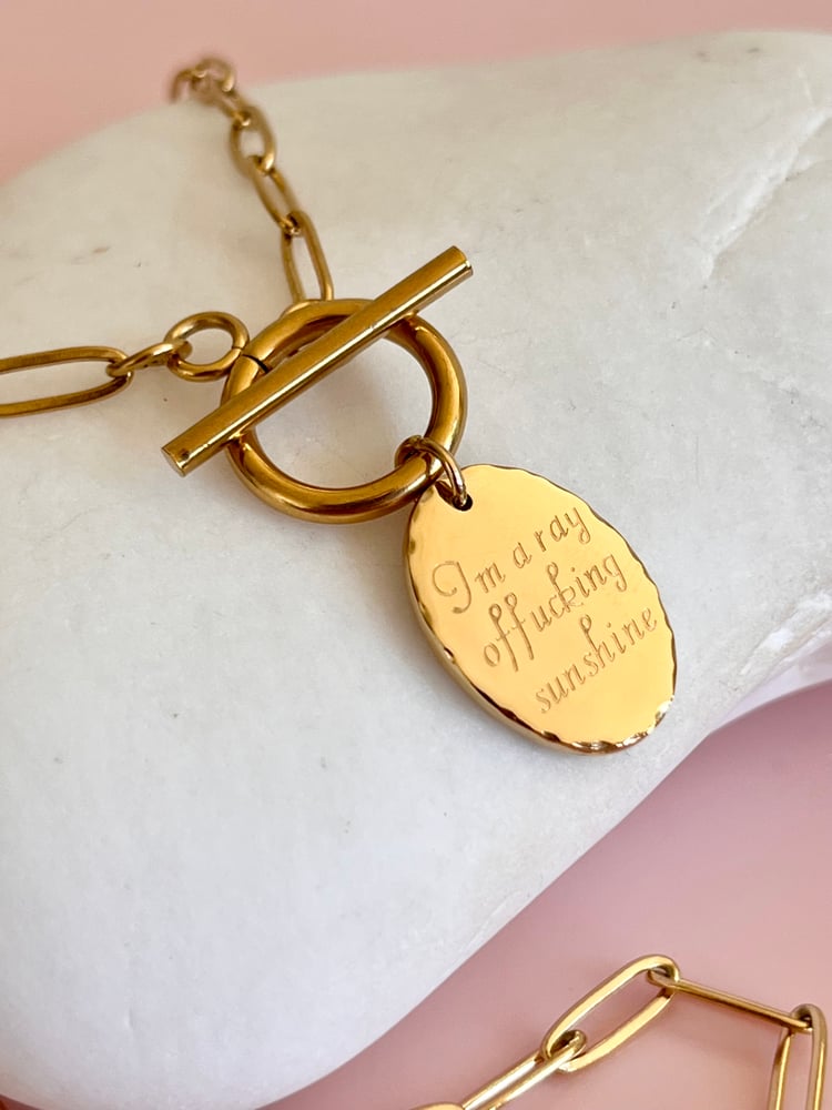Image of I'm a Ray of F***ing Sunshine Necklace
