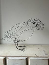 Image 3 of Wire Puffin Sculpture