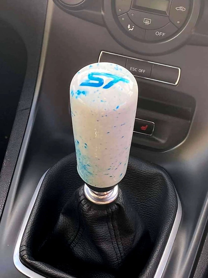 Image of White/Blue Shift Knob