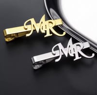 Image 4 of Custom Name or Initials tie clip 