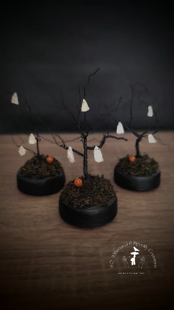 Image of (FREE U.S. SHIPPING) Miniature Ghost Tree Scenes