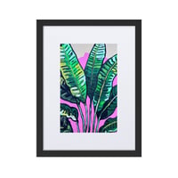 Image 3 of "Banana Leaf Dreams" Matte Paper Framed Poster With Mat