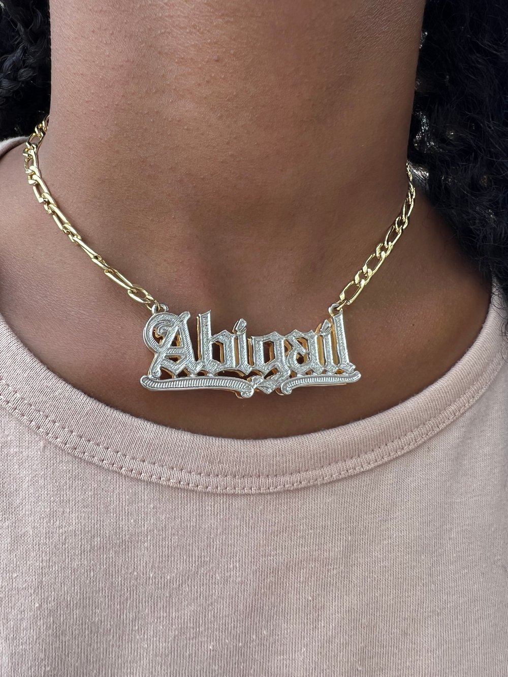Image of 3D Plated Name Necklace