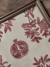 Image 6 of Granatum • Linocut hemp print