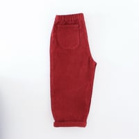 Image 5 of Cord trousers- Dark Maroon