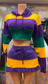 Traditional Ruffle Hoodie Set 