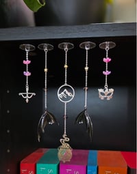 Image 1 of Wings & Stars handmade bookshelf charms copy