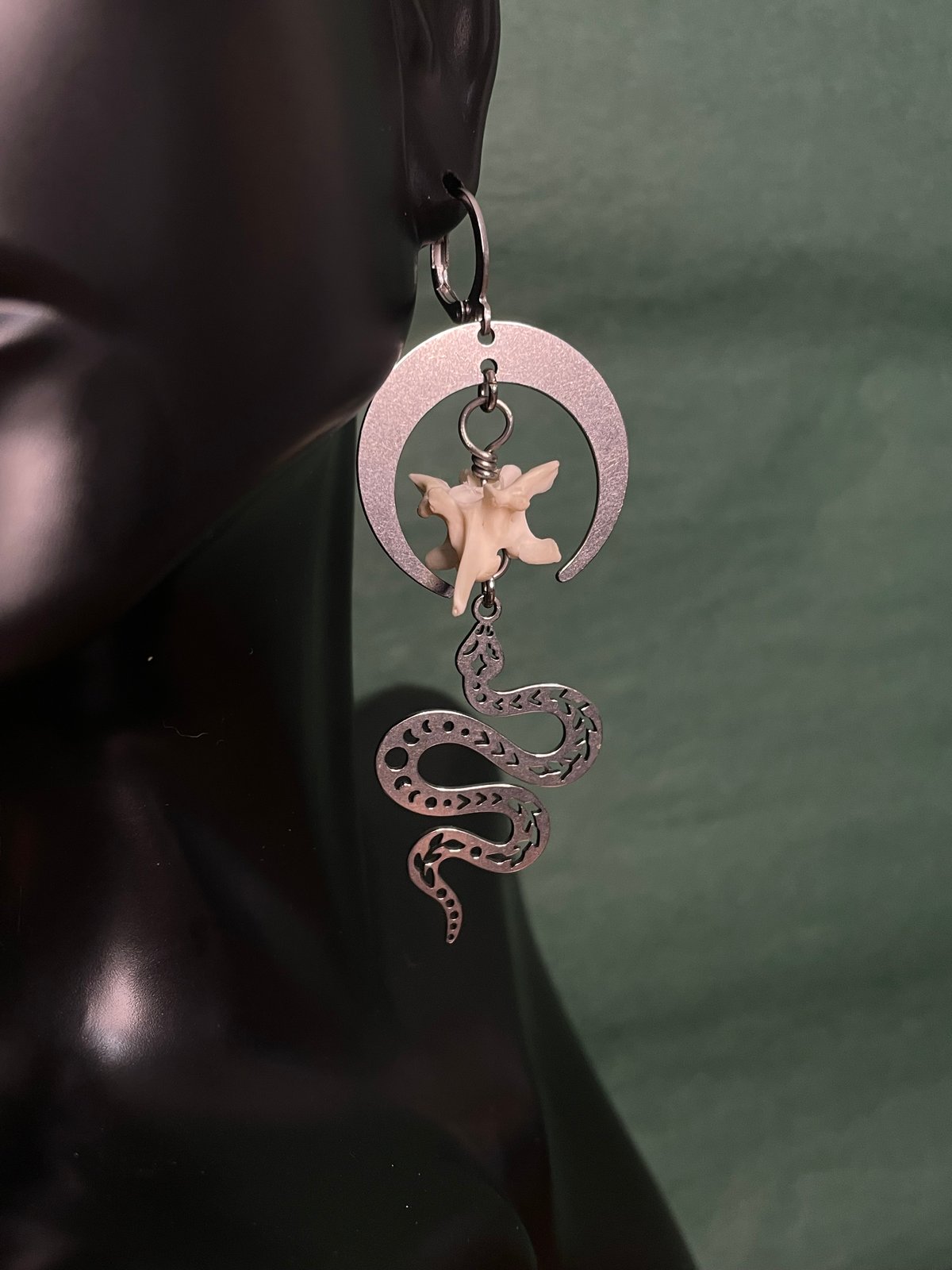 Celestial Snakes on Clear Acrylic - Earrings - Laser Cut – MiniKitty