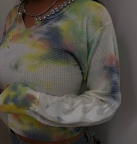 Image 3 of Vintage Sex Tie Dye Flame Thermal (Ready To Ship❗️)