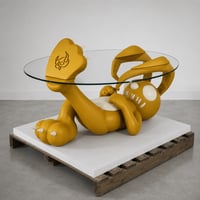 Image 2 of Bunny table jaune moutard 