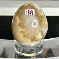 Image 1 of Flower Agate Egg (18A)